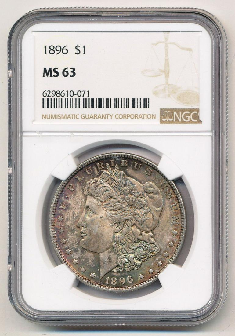 1896 Morgan Silver Dollar NGC MS63 (1 of 2)