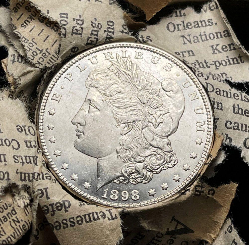 Roll (20) From Unearthed Hoard 1898 Morgan: Winner will receive 1 Original Roll (20-coins) of these amazing Unearthed Morgans. I have to say, this lot is one of the most well-preserved treasure troves of BU Morgan Silver Dollars that I have see