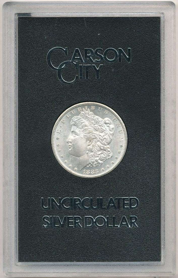 1883-CC Morgan Silver Dollar GSA MS64+: Winner shall receive the exact coin shown here. (IS/EOB)