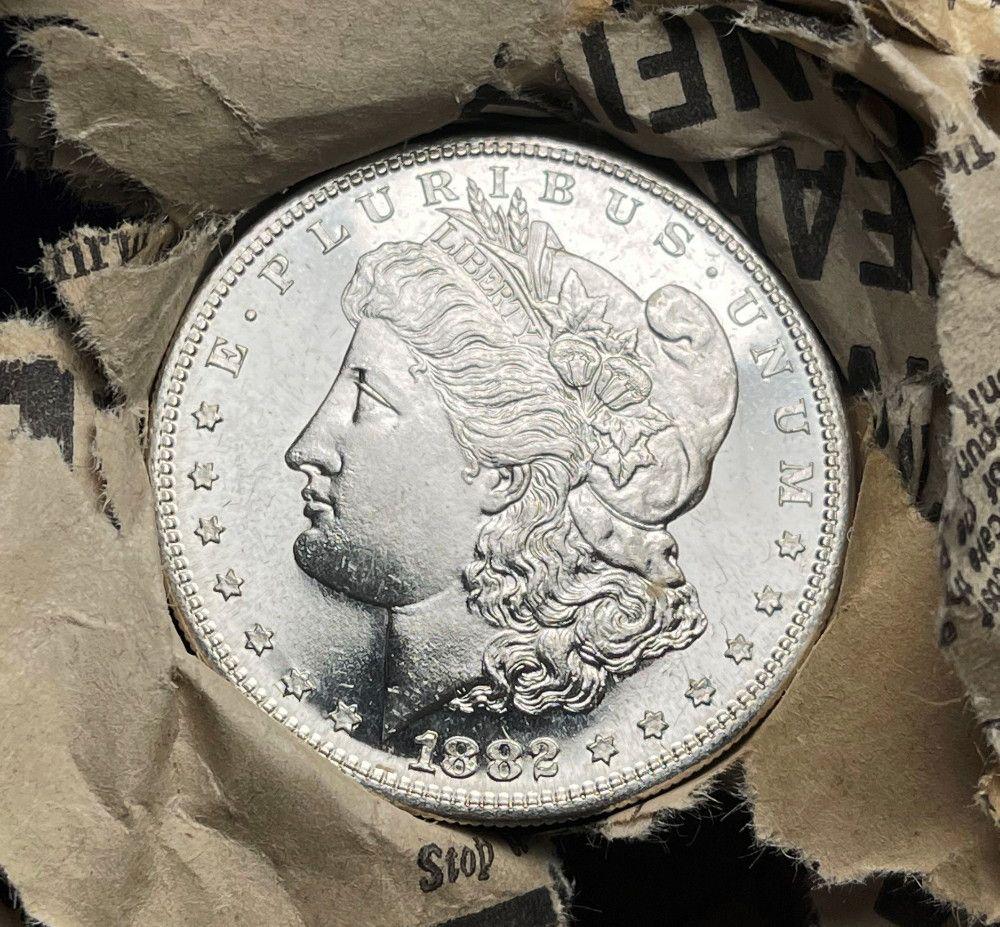 Roll (20) From Unearthed Hoard 1882-S Morgan: Winner will receive 1 Original Roll (20-coins) of these amazing Unearthed Morgans. I have to say, this lot is one of the most well-preserved treasure troves of BU Morgan Silver Dollars that I have see