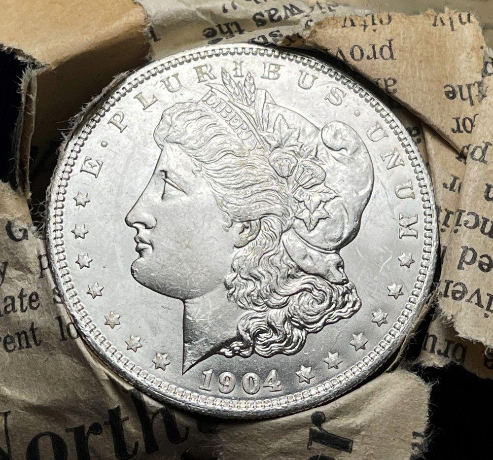 Roll (20) From Unearthed Hoard 1904-O Morgan: Winner will receive 1 Original Roll (20-coins) of these amazing Unearthed Morgans. I have to say, this lot is one of the most well-preserved treasure troves of BU Morgan Silver Dollars that I have see