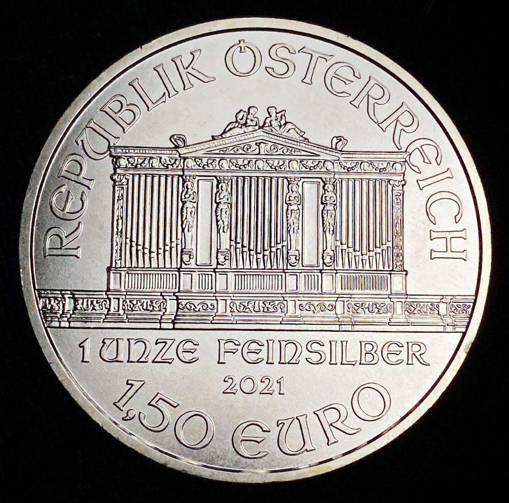 2021 Republik Osterreich Philharmoniker 1oz Silver (1 of 2)