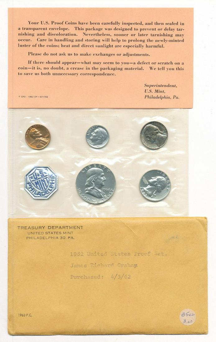 1962 U.S. Silver Proof Set OGP (1 of 5)