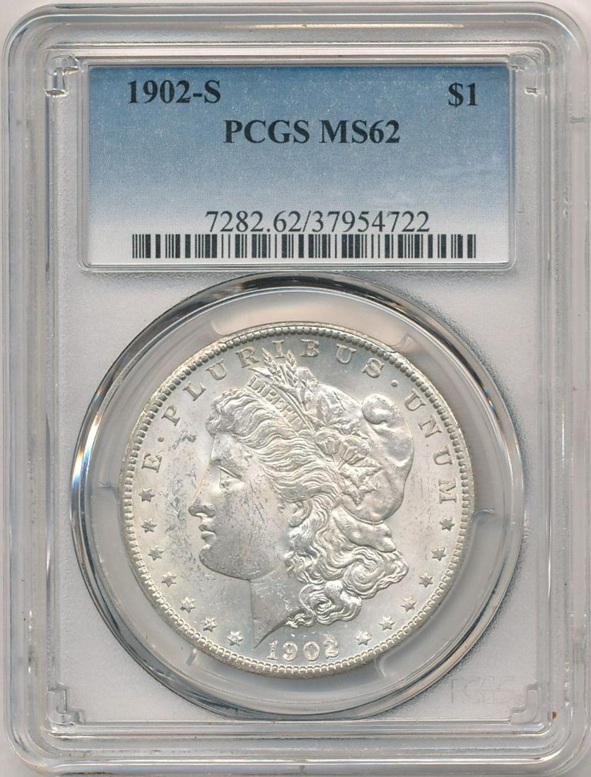 1902-S Morgan Silver Dollar PCGS MS62 (1 of 4)