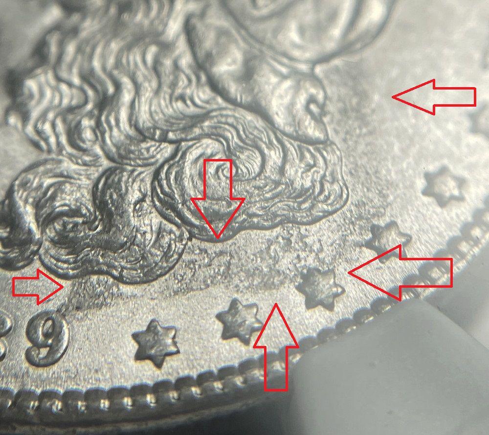 Mint Error Mania 1889 Morgan Slvr$1 NGC Obv Struck MS61 (1 of 6)