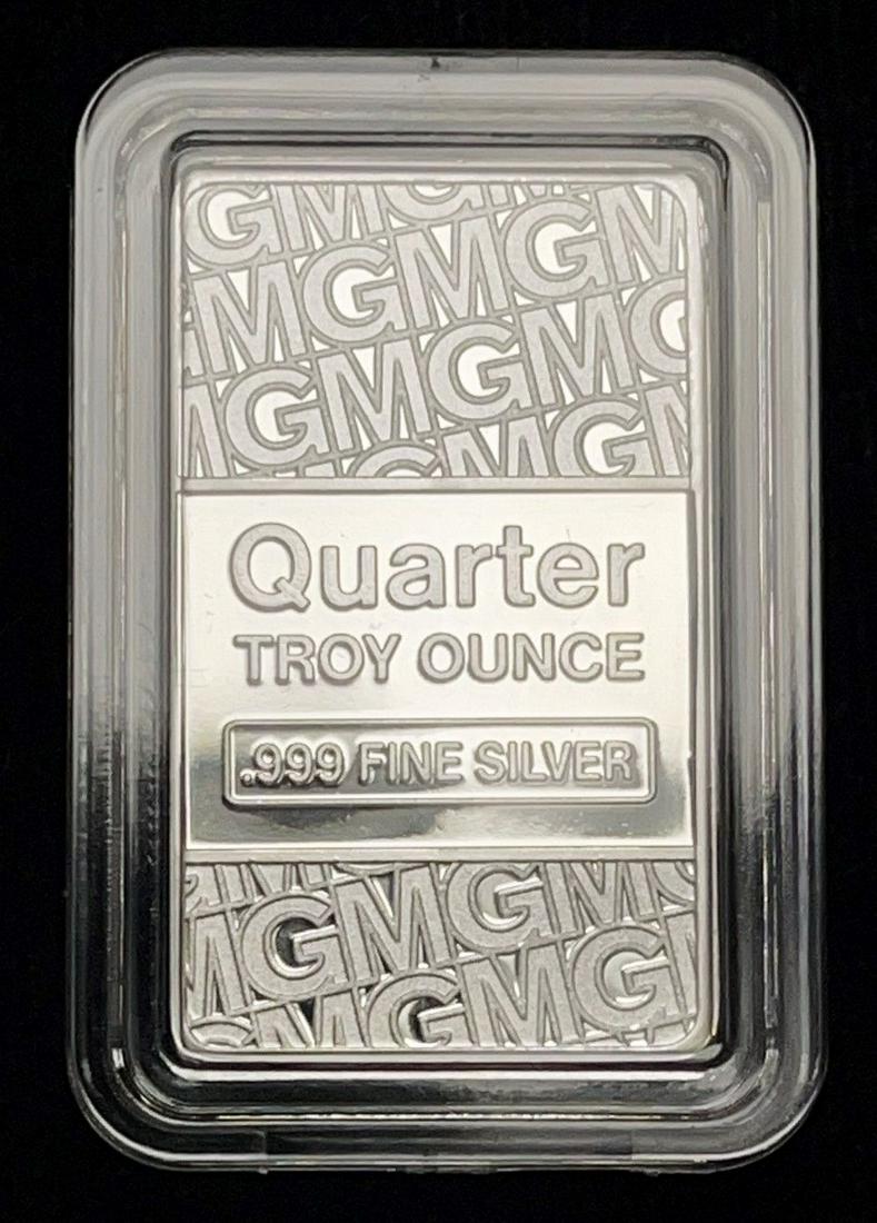 1/4 oz GovMint Fractional .999 Fine Silver Bar (1 of 5)