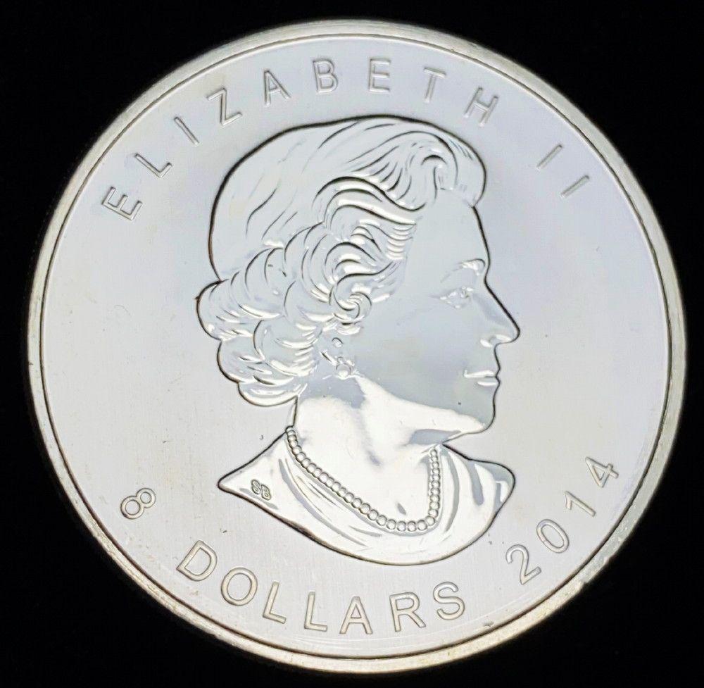 2014 Canadian 1.5 oz Silver 8 Dollars Arctic Fox (1 of 2)