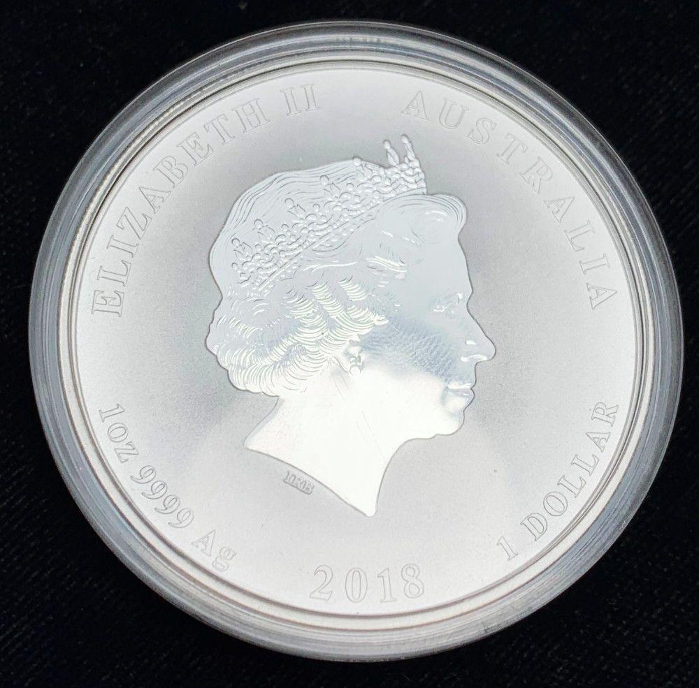 2018 Australia $1 "Year of the Dogs" 1 oz Silver (1 of 2)