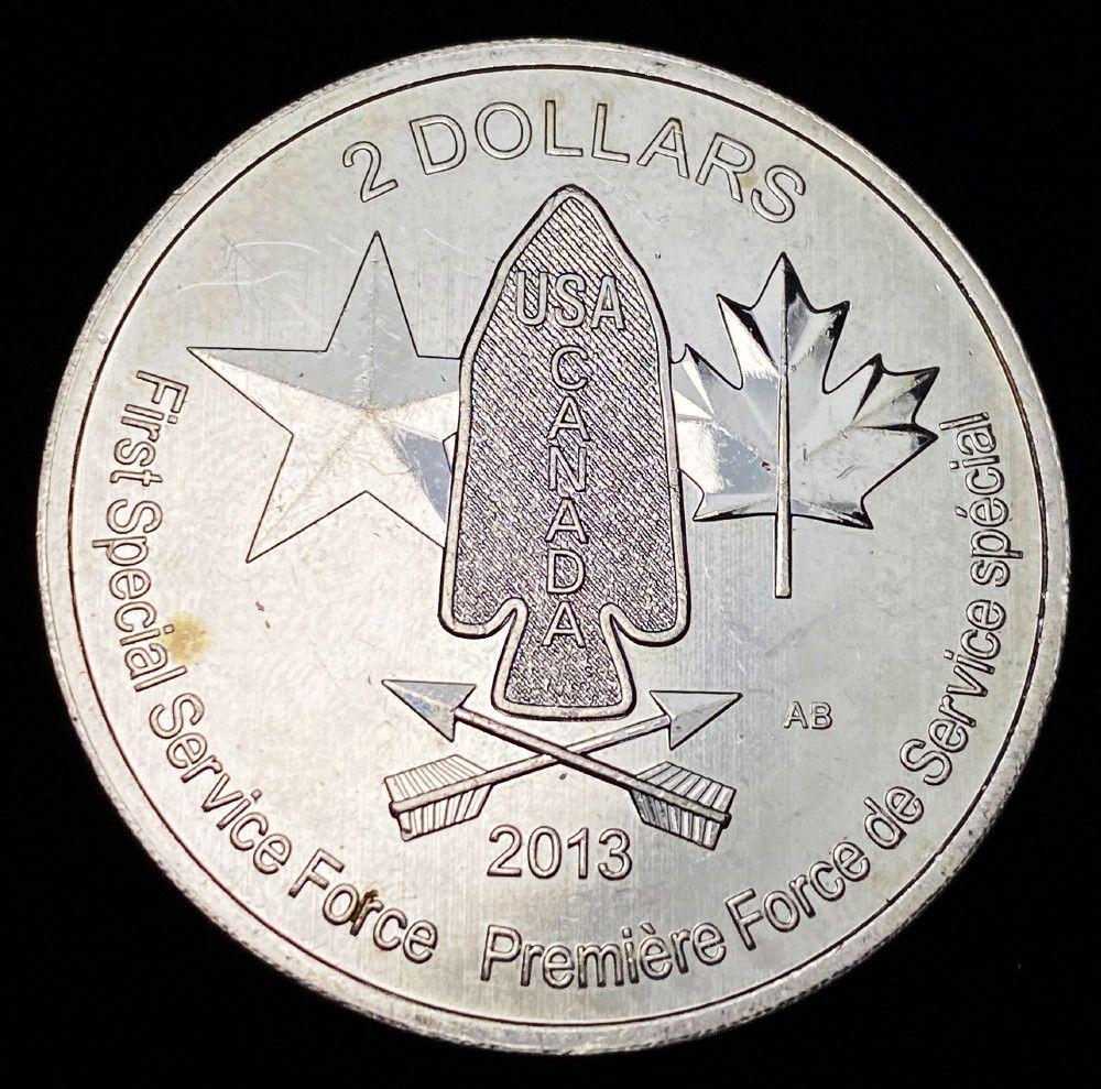 2013 Canadian 3/4 oz Silver 2 Dollars Brigade (1 of 2)