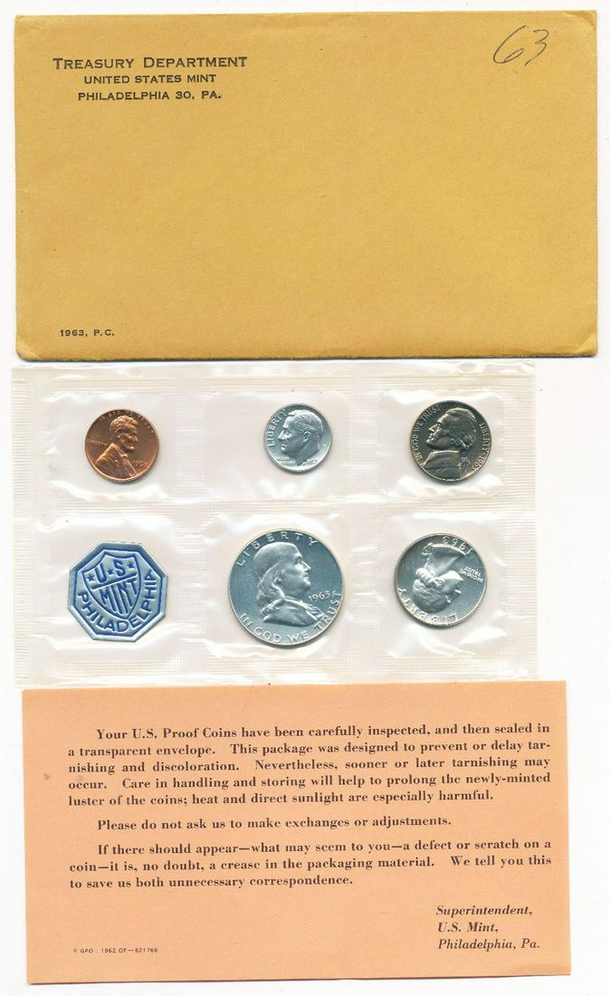 1963 U.S. Silver Proof Set OGP (1 of 2)