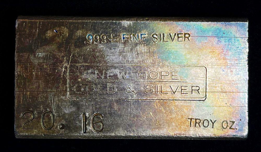 Vintage Old Rare Silver Bar 20.16 oz (1 of 4)