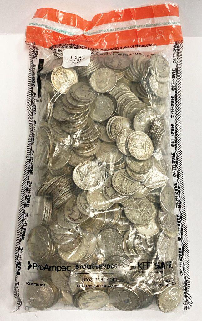 $100 Face Value 90% Silver Quarters (400-coins) (1 of 8)