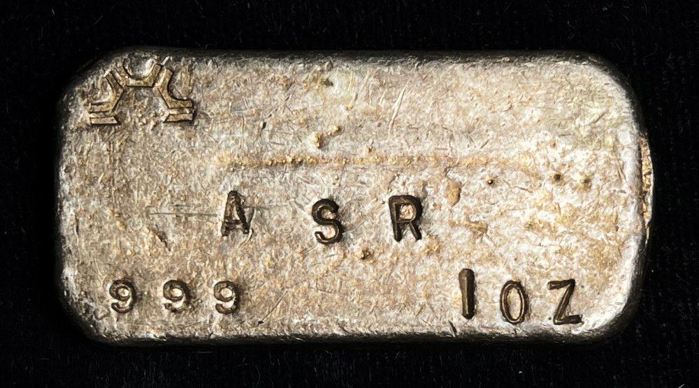 Vintage Extremely Rare 1 Oz Silver Bar (1 of 3)