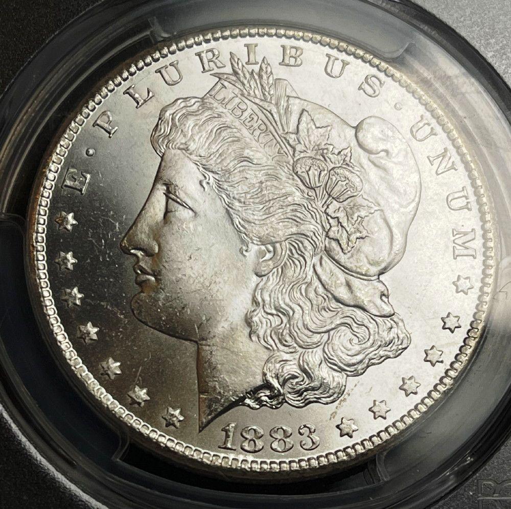 1883-CC Morgan Silver Dollar PCGS MS65 (1 of 4)