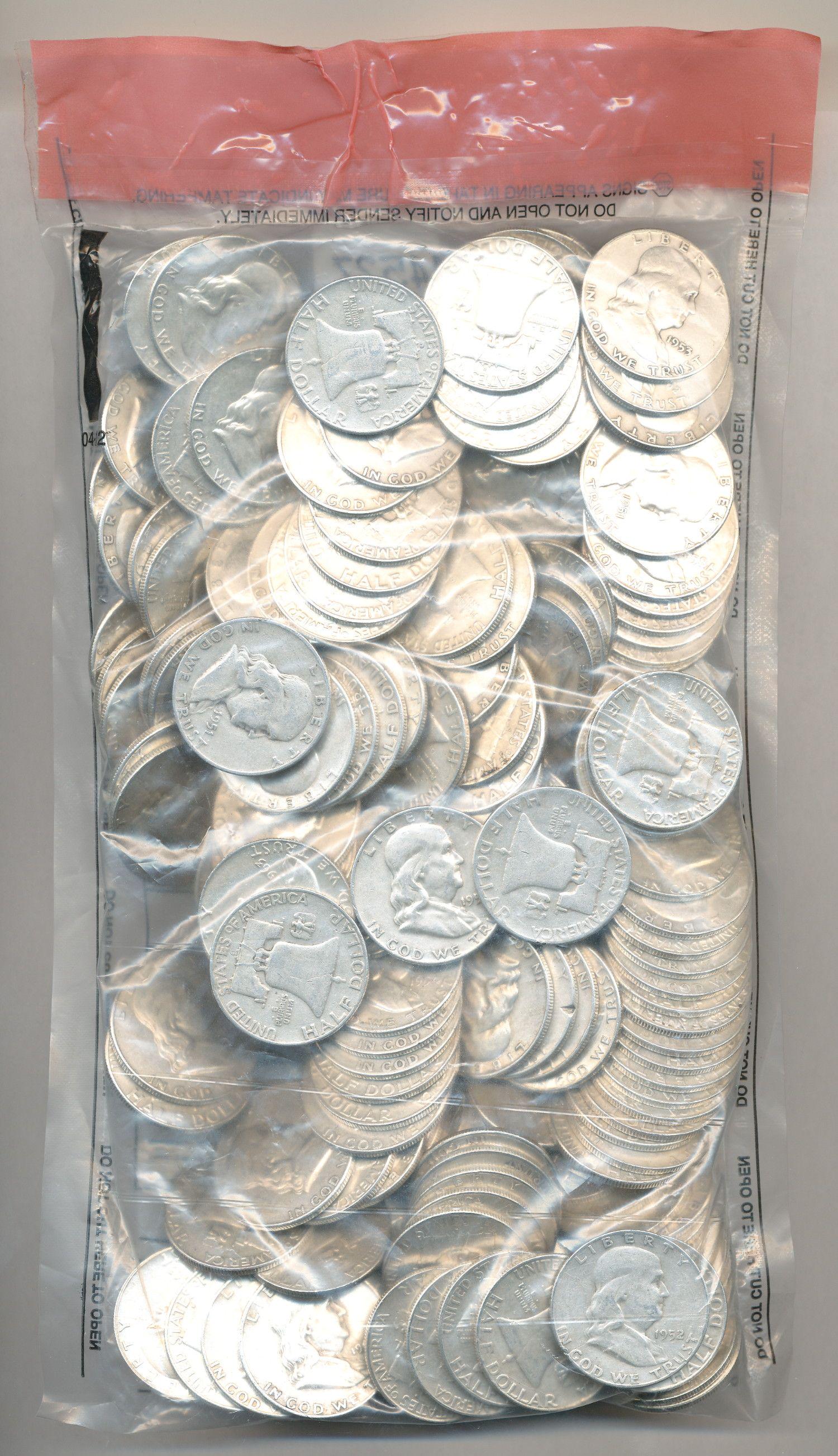 Sealed Evidence Bag $100 FV Shiny Franklins (1 of 4)