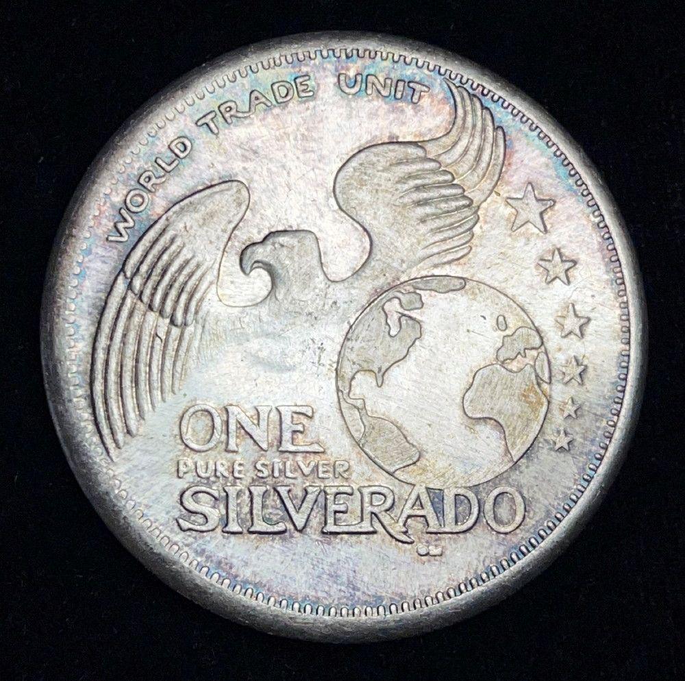 Silverado World Trade Unit .999 Silver 1 oz: Winner shall receive the exact coin shown here. (IS/B)