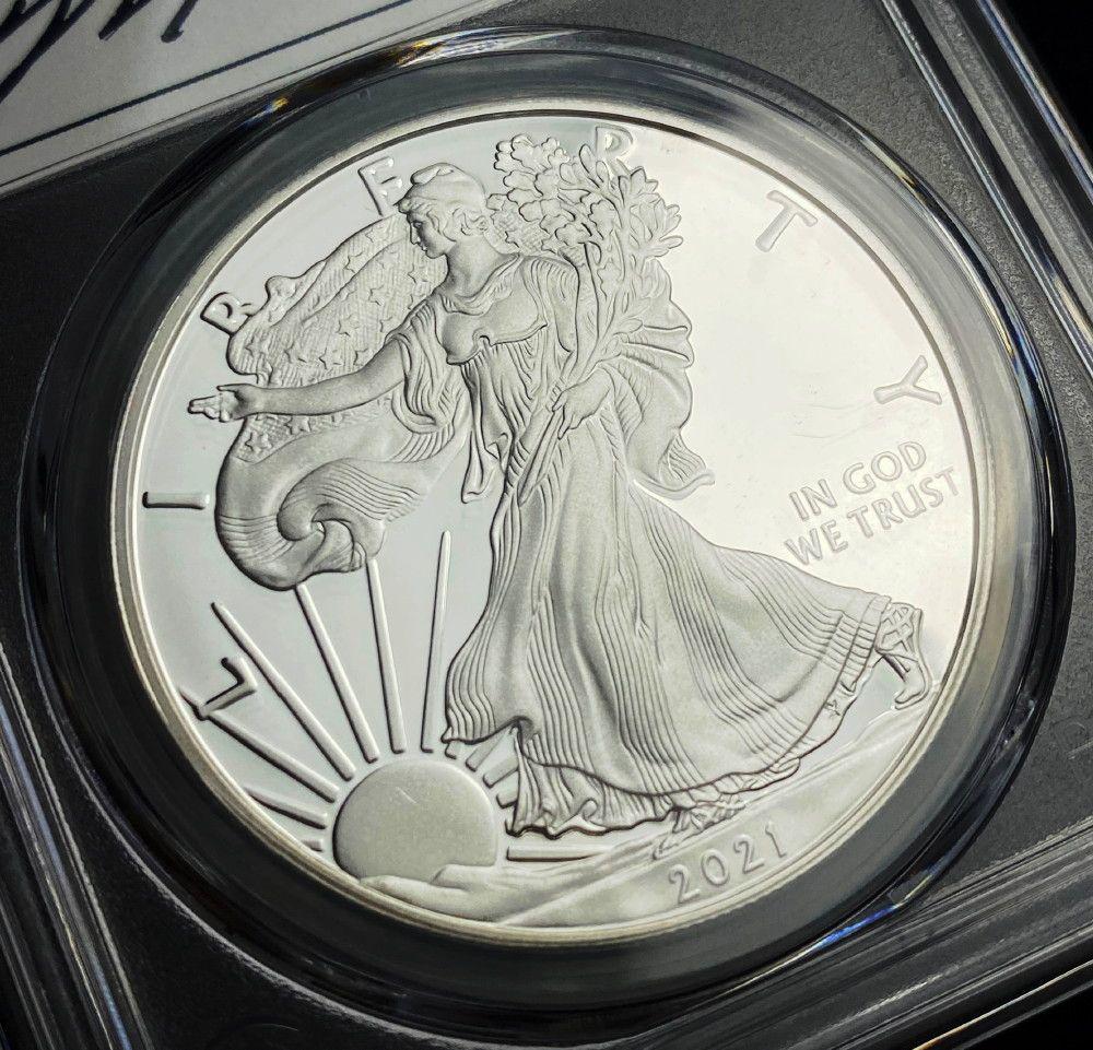 Michael Reagan 2021 Proof 70 Silver Eagle PCGS (1 of 5)