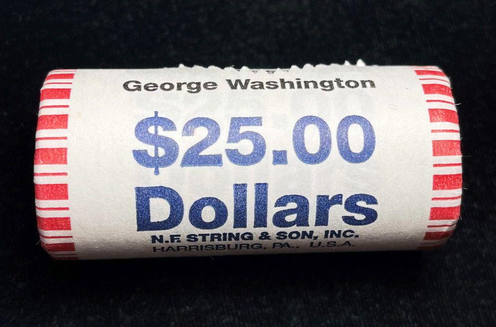 2007 George Washington Dollar Roll Of $25 (25-coins) (1 of 3)