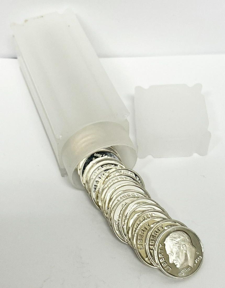 90% Silver Proof Roosevelt Dime Roll (50-Coins) (1 of 4)