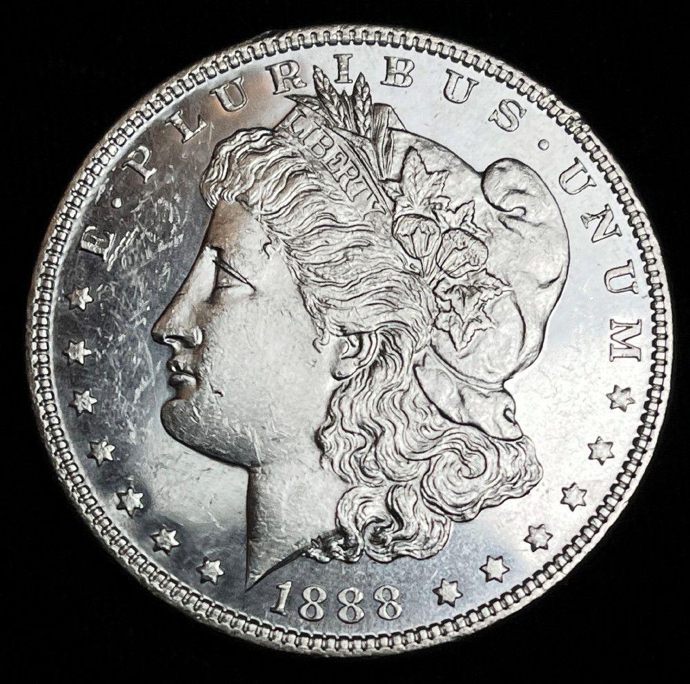 Stunning 1888 Proof like Morgan Silver Dollar MS65+ (1 of 2)