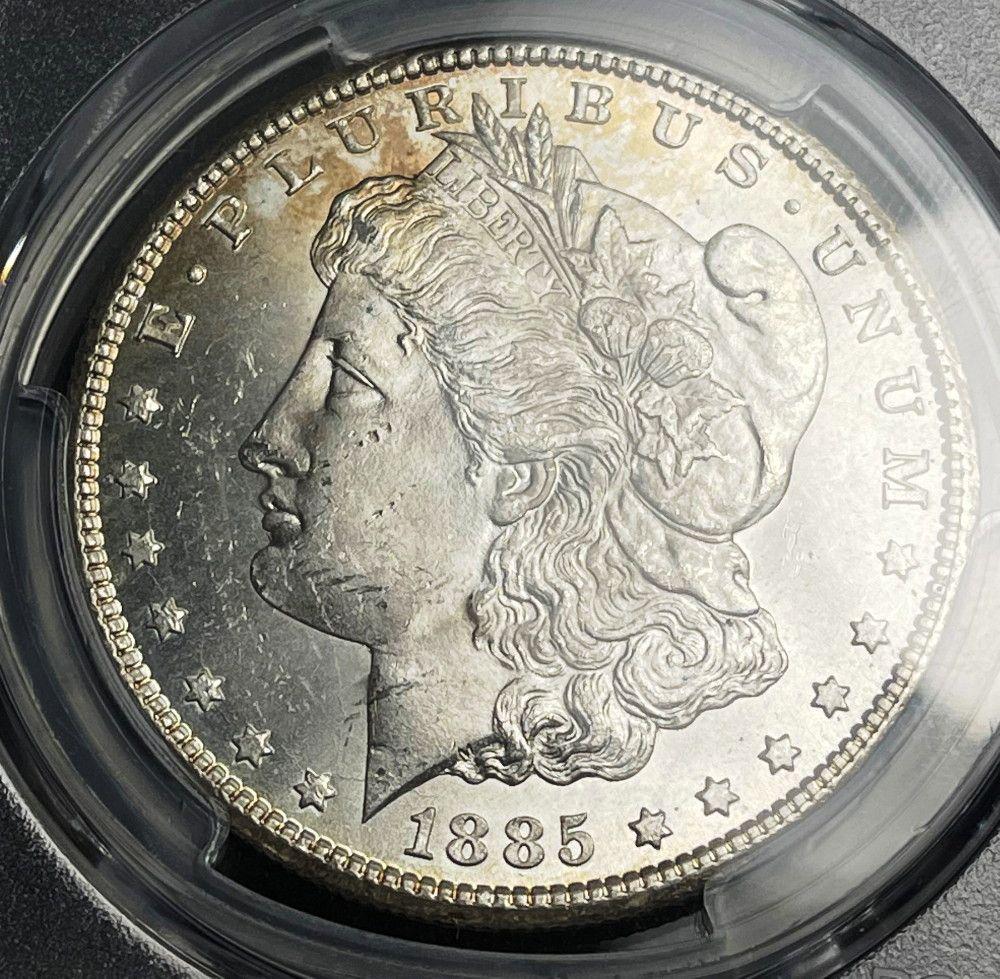 1885-CC Morgan Silver Dollar PCGS MS64 (1 of 4)