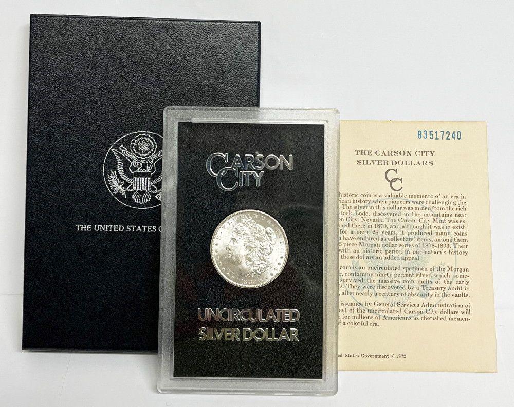 1883-CC Morgan Silver Dollar MS64...ish: Nicer than average for sure, not quite an MS65. Winner shall receive the exact coin shown here. (IS/EOB)