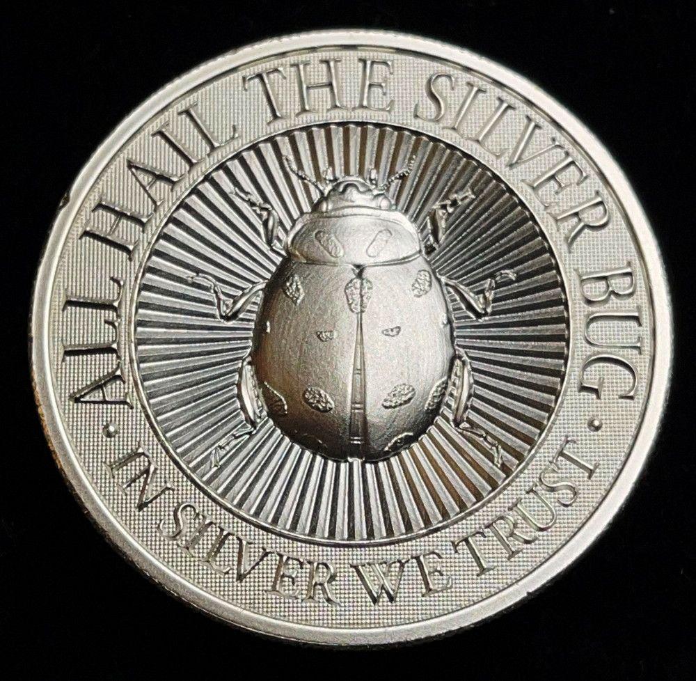 Intaglio Mint 2 oz Silver Lady Bug (1 of 3)