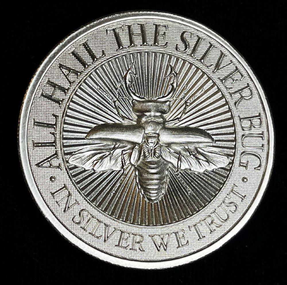 Intaglio Mint 2 oz Silver Stag Beetle (1 of 3)