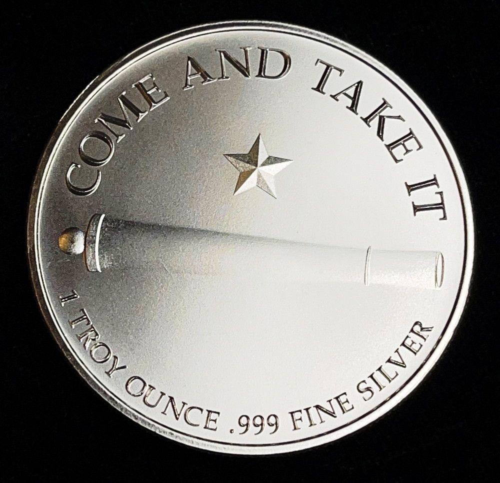 Intaglio Mint 1 oz Silver Texas Come and Take it Cannon (1 of 2)