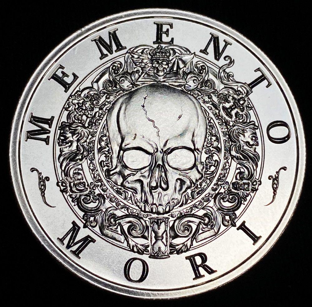 Intaglio Mint 2 oz Silver Capre Diem- Memento Mori (1 of 4)