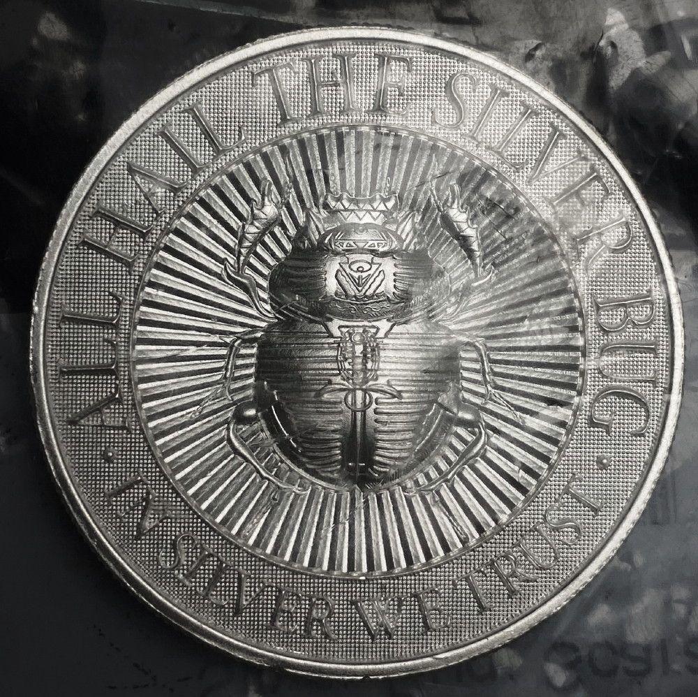 Intaglio Mint 2 oz Silver Ultra High Relief Scarab (1 of 3)