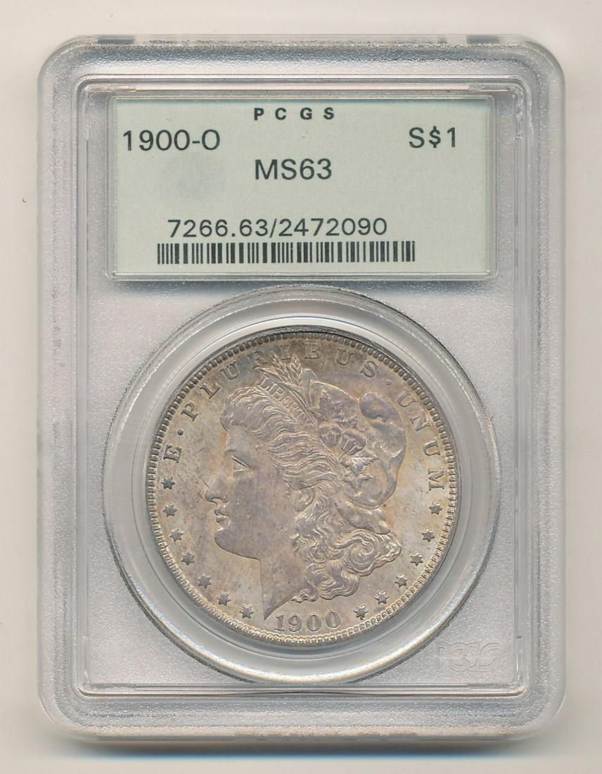 Ugly 1900-O Morgan Silver Dollar PCGS MS63 (1 of 2)