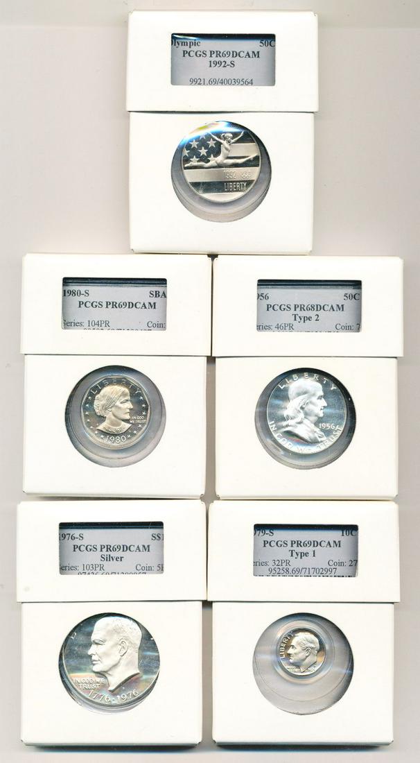 Old PCGS Slab Collection Grab Bag With Intercept Shield (1 of 3)