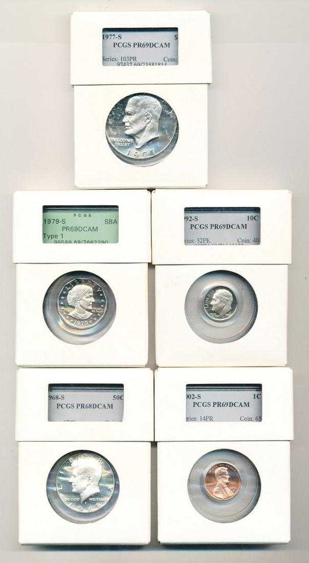 Old PCGS Slab Collection Grab Bag With Intercept Shield (1 of 3)