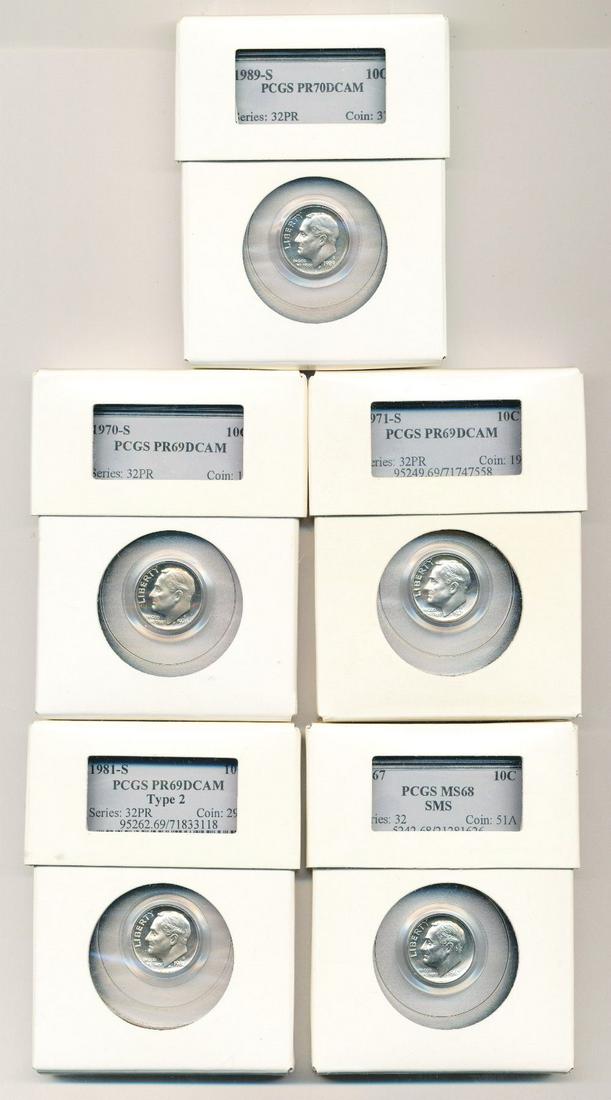 Old PCGS Slab Collection Grab Bag With Intercept Shield (1 of 3)