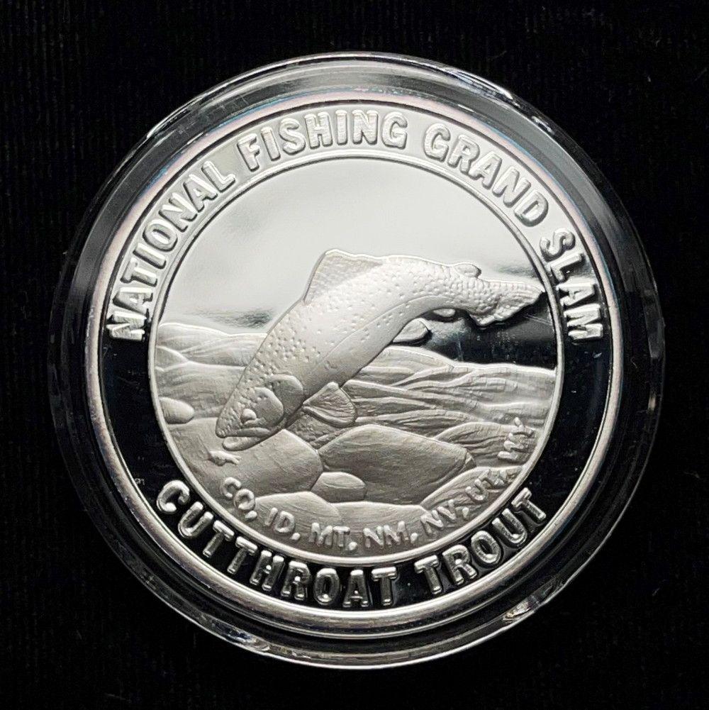 National Fishing Grand Slam Cutthroat Trout 1 oz Silver (1 of 3)