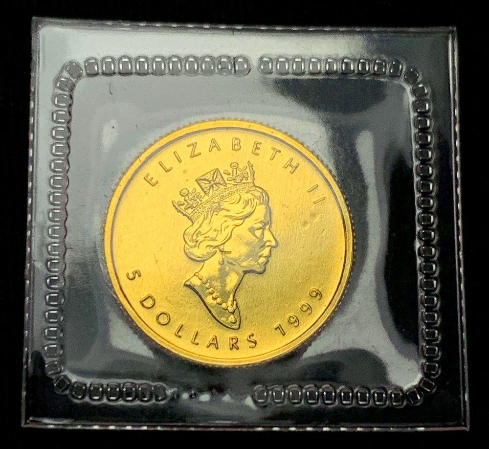 1999 Canada $5 1/10 oz .9999 Gold Maple Leaf (1 of 2)