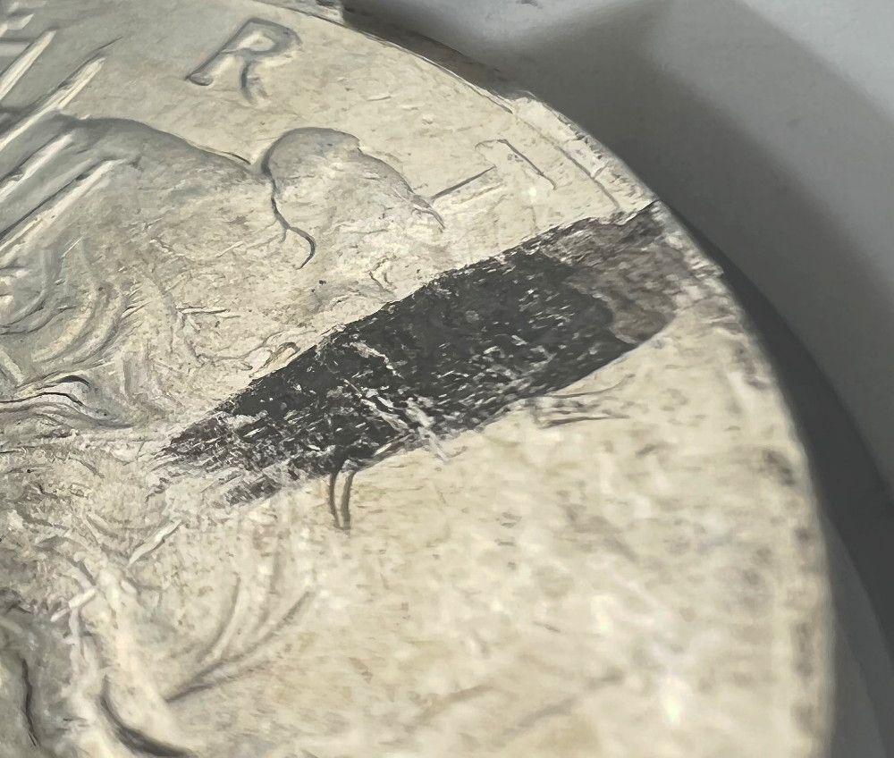 1923 Peace Silver $1 NGC Mint Error AU58 Obverse Struck (1 of 3)