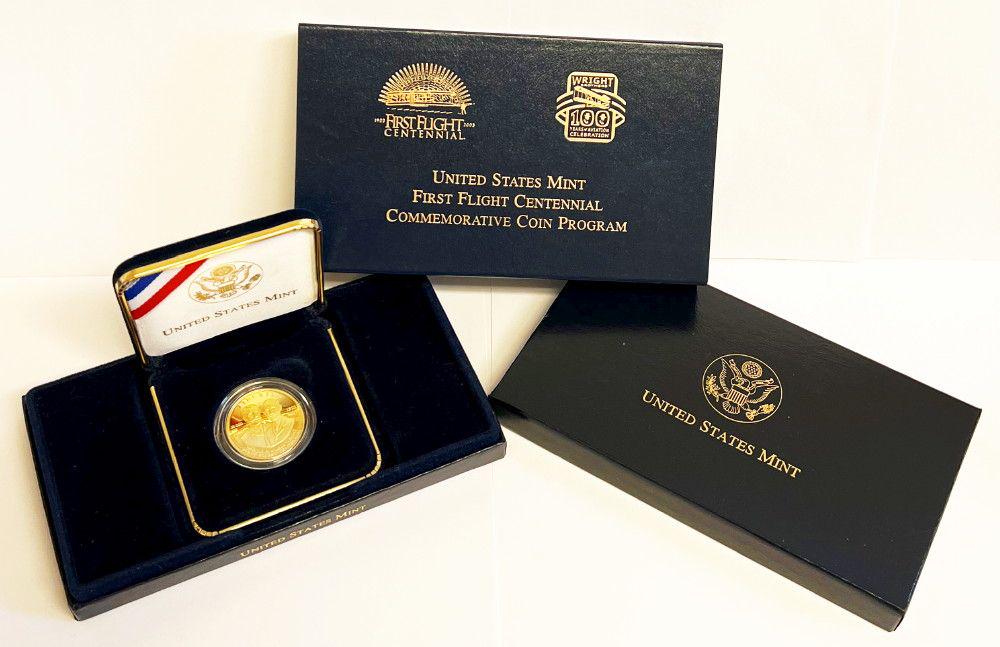 2003-W 1st Flight Centennial Commemorative Gold $10 OGP (1 of 6)