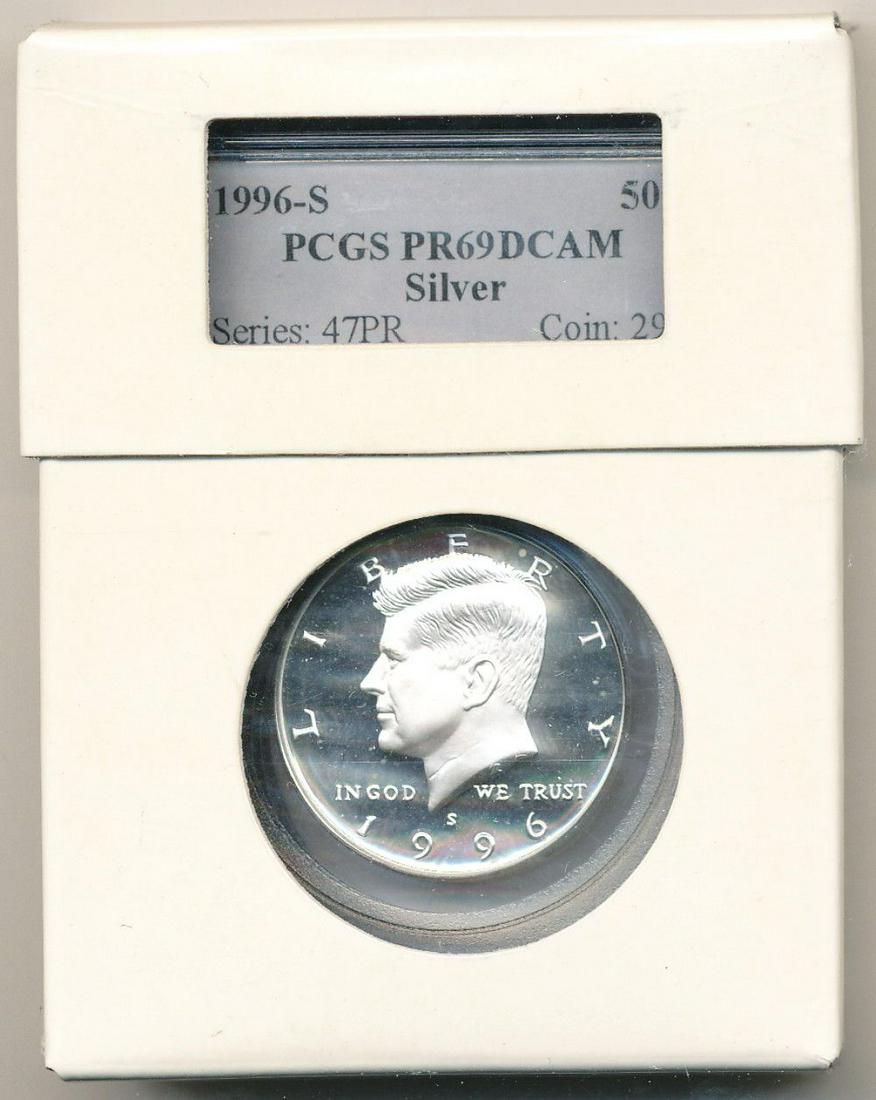 2002-S Kennedy Silver 50C PCGS PR69DCAM w/ Shield (1 of 3)