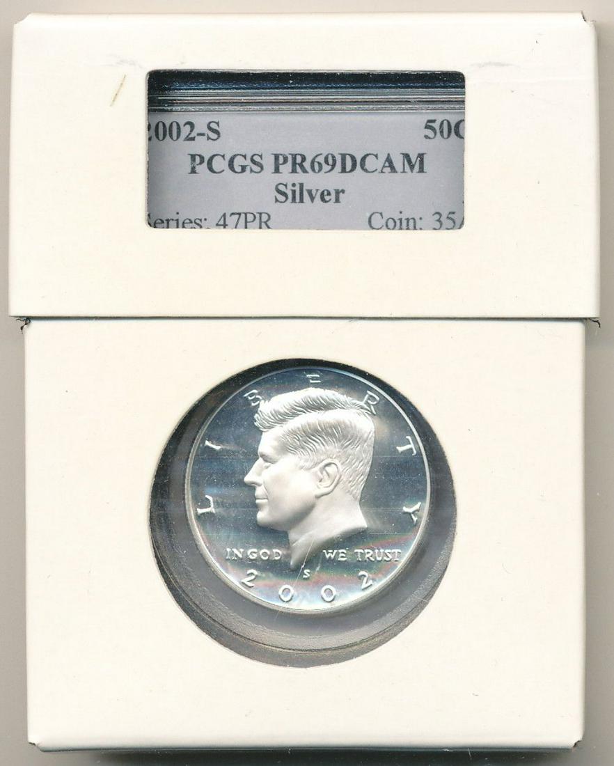 1996-S Kennedy Silver 50C PCGS PR69DCAM w/ Shield (1 of 3)