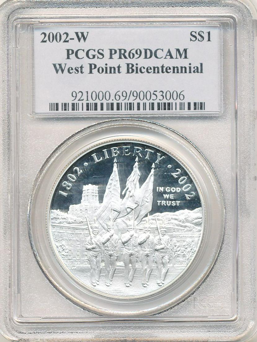 2002-W Dollar West Point Bicentennial PCGS PR69DCAM (1 of 2)