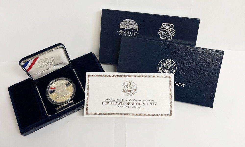 2003 US First Flight Centennial Commem. Silver $1 OGP (1 of 7)