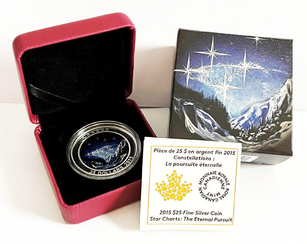 2015 Canadian Silver $25 Star Chart The Eternal Pursuit (1 of 6)