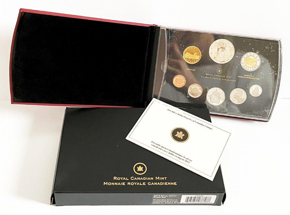 2012 Silver Dollar Proof Set Of Canadian Coinage (1 of 7)