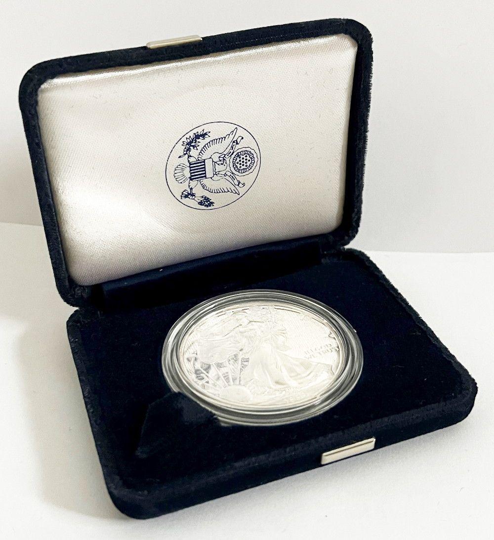 1999-P Proof American Silver Eagle OGP No Outer Box (1 of 4)