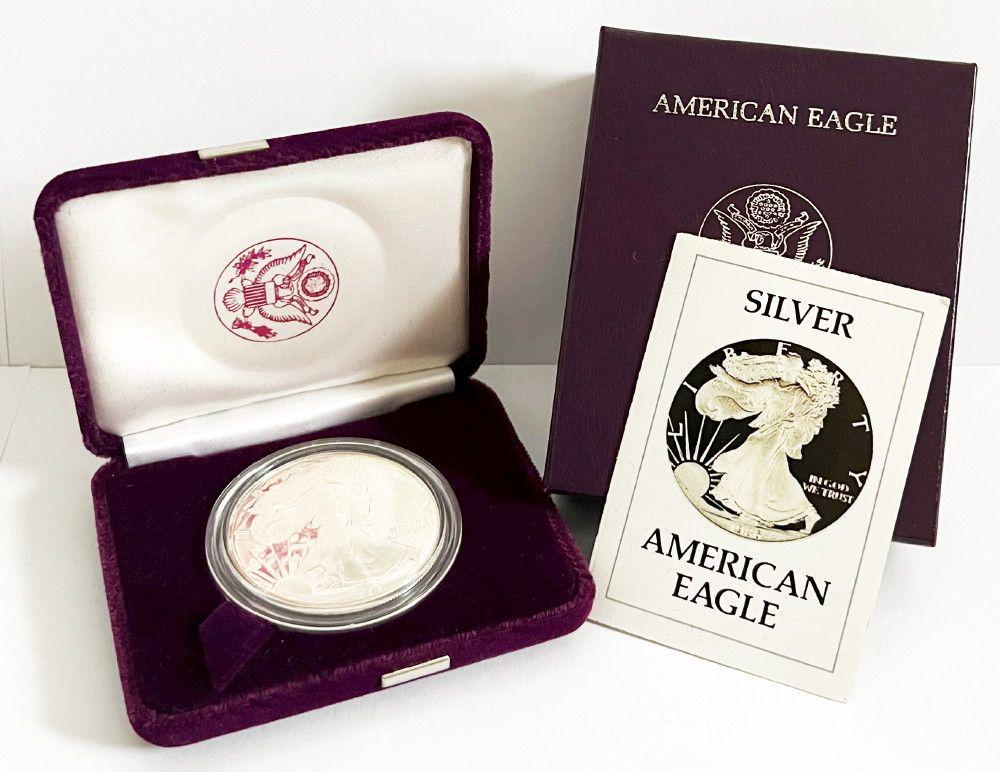 1986-S Proof American Silver Eagle OGP & COA (1 of 6)