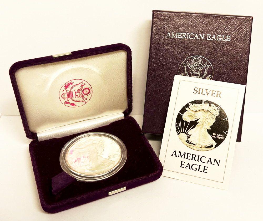 1986-S Proof American Silver Eagle OGP & COA (1 of 6)