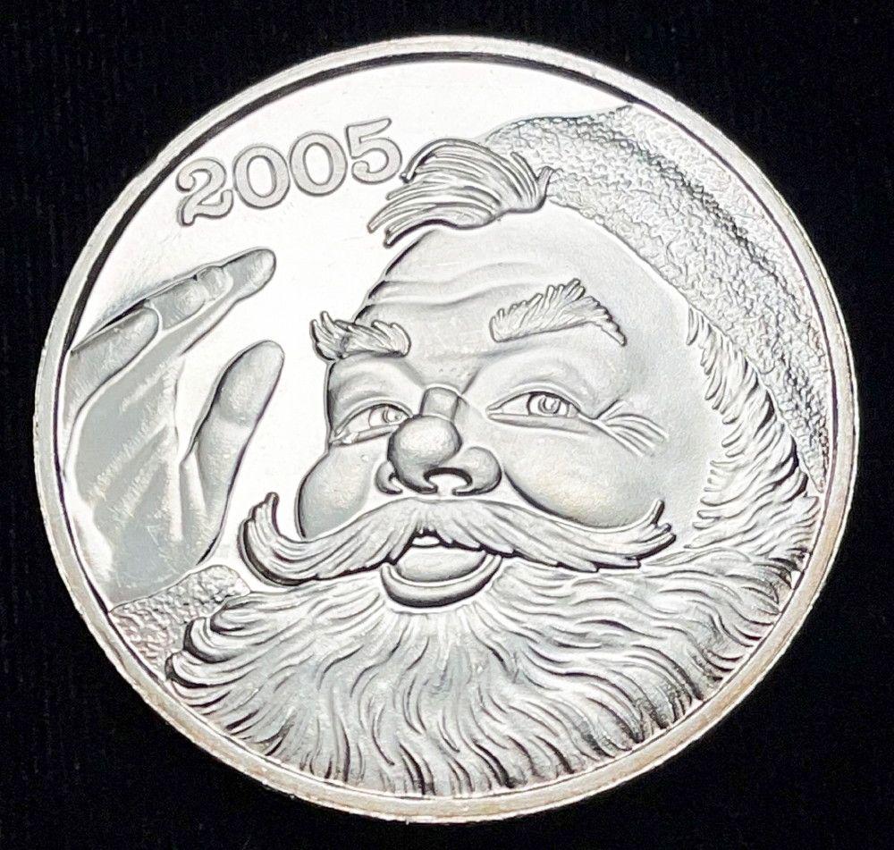 2005 1 oz Silver Santa Claus: Winner shall receive the exact coin shown here. (RR/B)