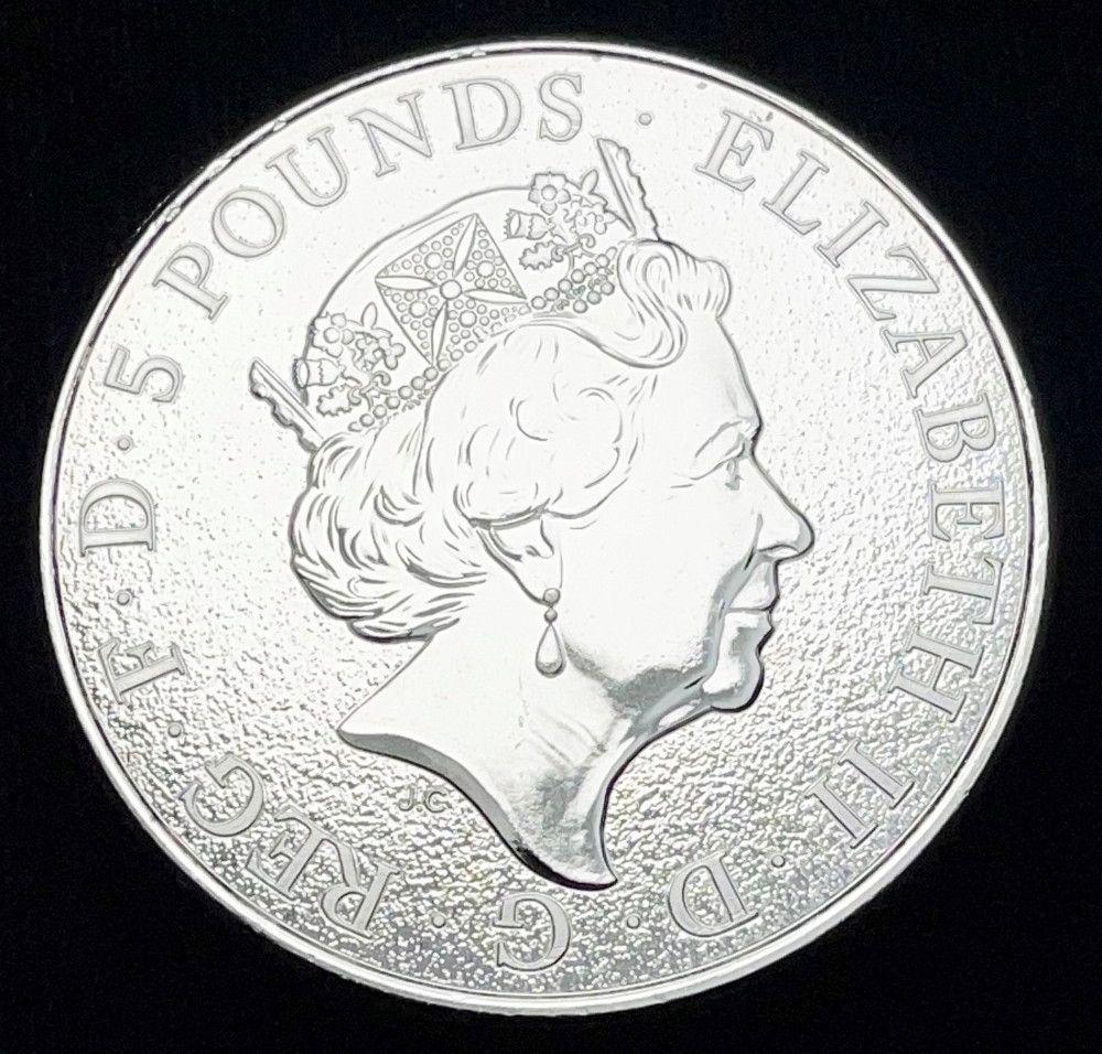 2016 G.B. Queen's Beasts Lion Of England 2 oz Silver (1 of 3)